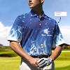Bowling On Blue Fire Custom Polo Shirt, Blue Custom Bowling Shirt For Adults, Personalized Bowling Gift - Hyperfavor