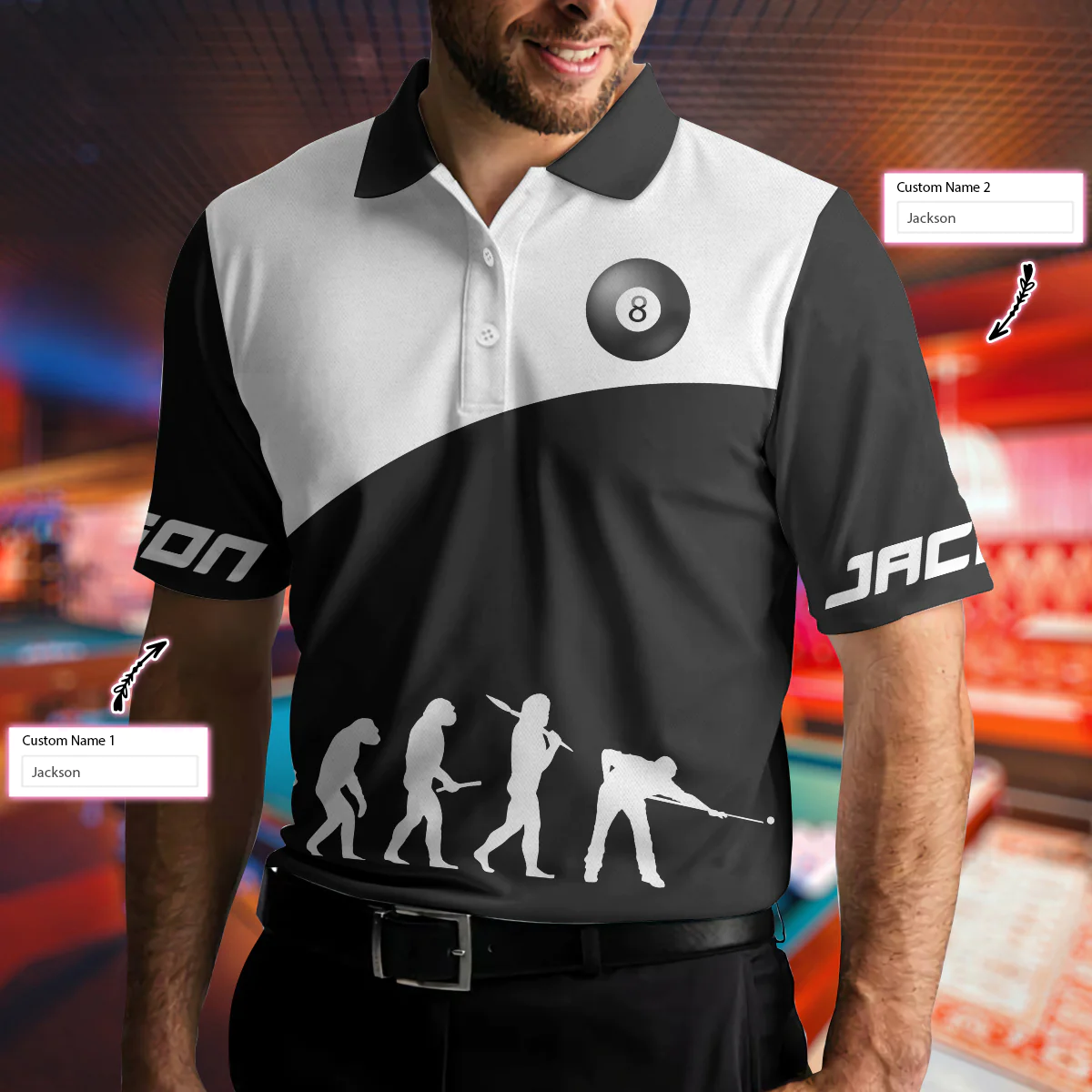 Just The Tip I Promise Billiards Custom Polo Shirt, Personalized Billiards Polo Shirt Design