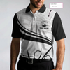 Personalized Bowling In Black Custom Polo Shirt, Black And White Custom Bowling Shirt For Bowling Players - Hyperfavor