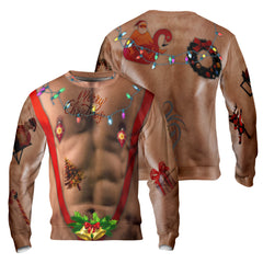 6 Pack Unisex Ugly Christmas Crewneck Sweatshirt - HYPERFAVOR