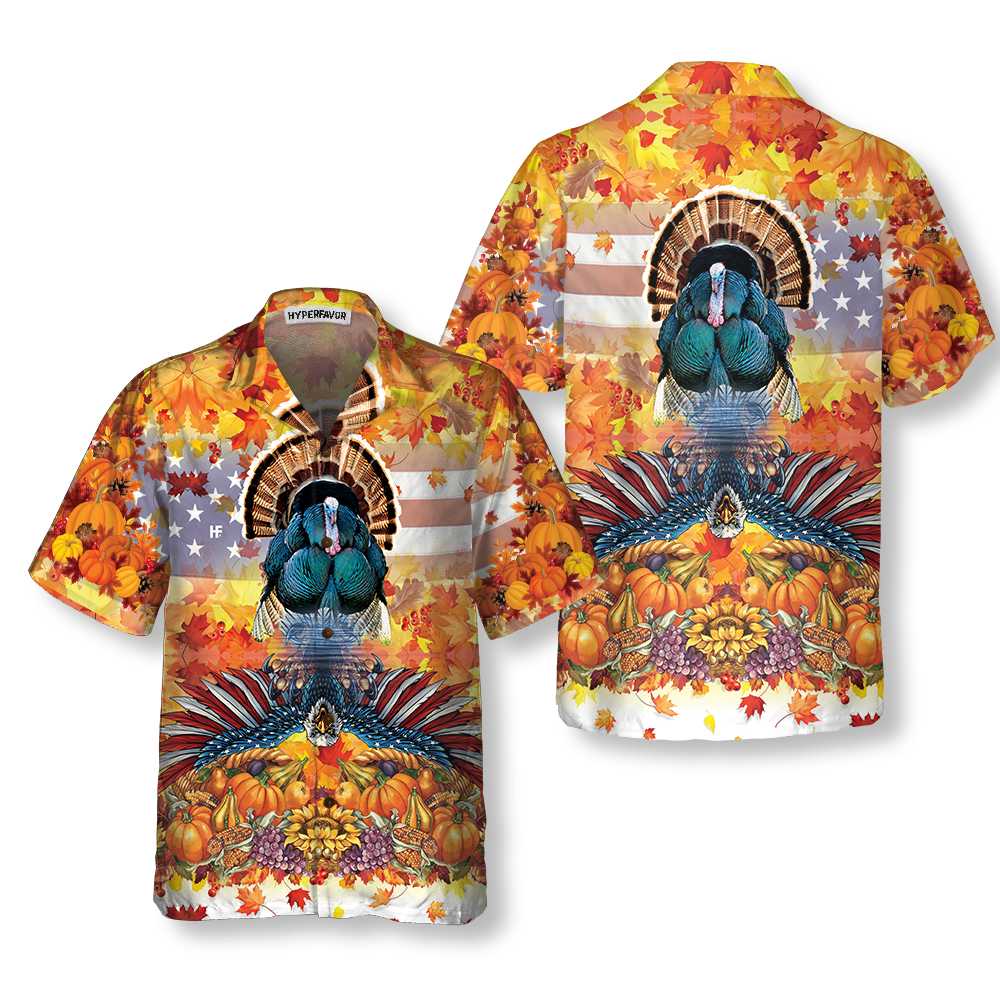 American Turkey Thanksgiving Hawaiian Shirt, Unique Gift For Thanksgiving Day