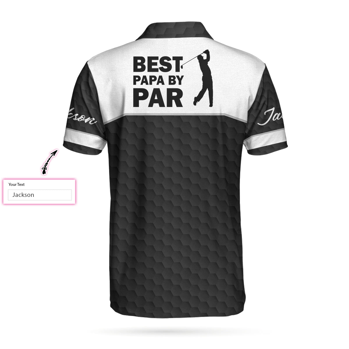 Best Papa By Par Custom Polo Shirt - Hyperfavor