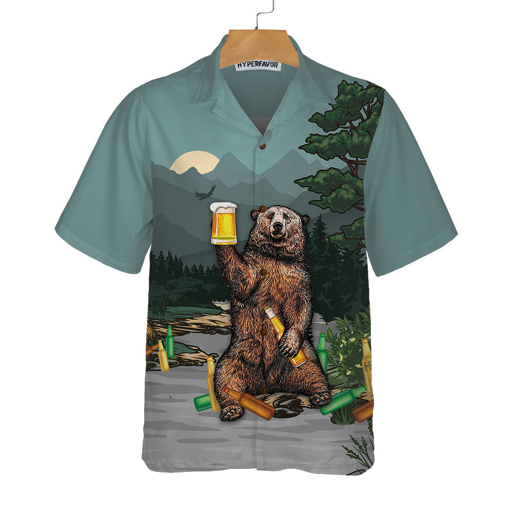 Camping Solves Most Of Problems Hawaiian Shirt, Funny Beer And Camping Shirt For Men And Women