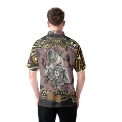 Cartoon Halloween Illustration Frame Of Diverse Evil Polo Shirt