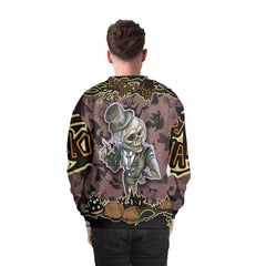 Cartoon Halloween Illustration Frame Of Diverse Evil Sweatshirt