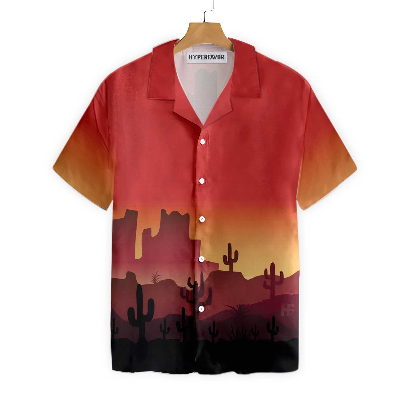 City Of Cactus Hawaiian Shirt, Vintage Cactus Button Down Shirt