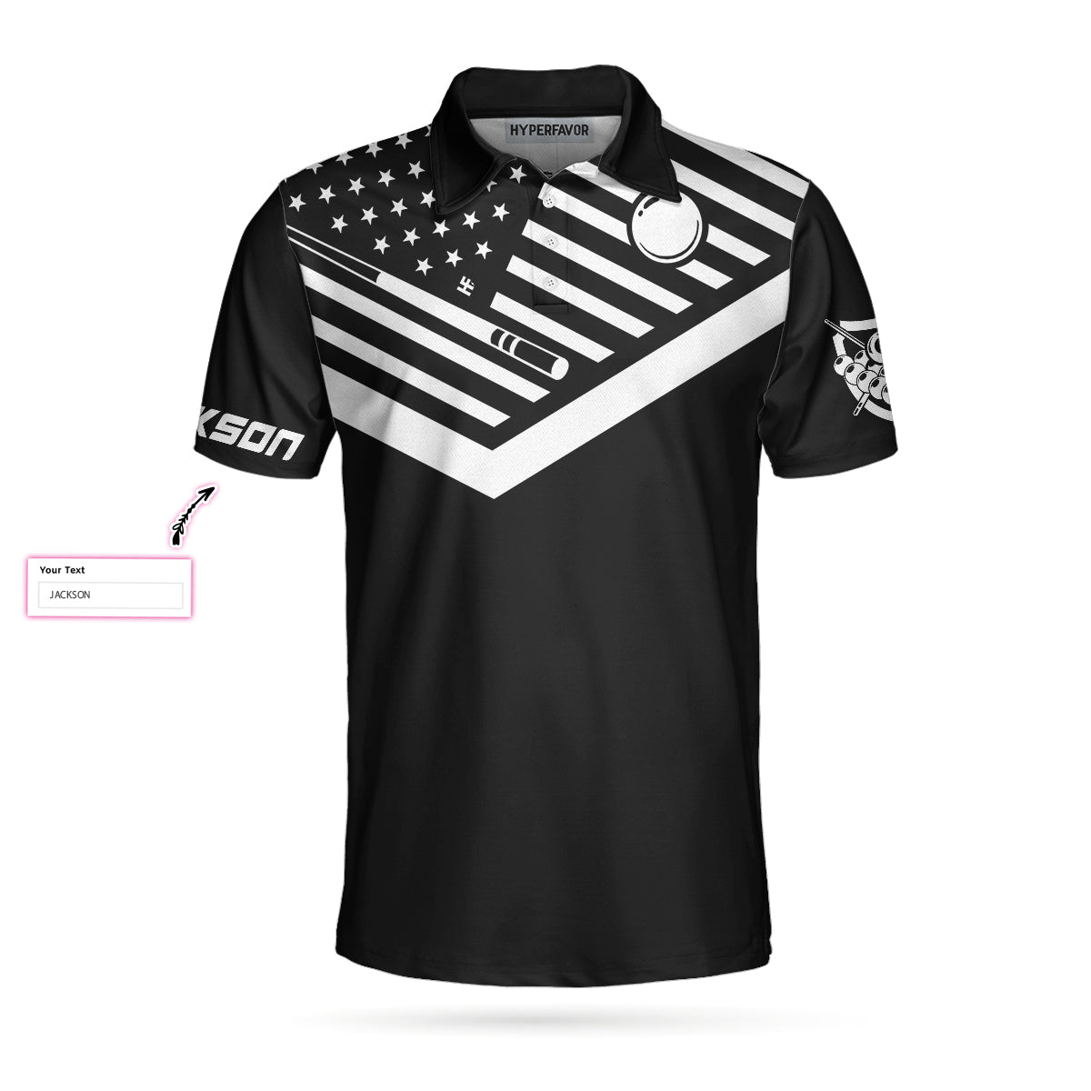 Eat Sleep Billiard Repeat Custom Polo Shirt, Personalized Billiard Polo Shirt, American Flag Shirt Design