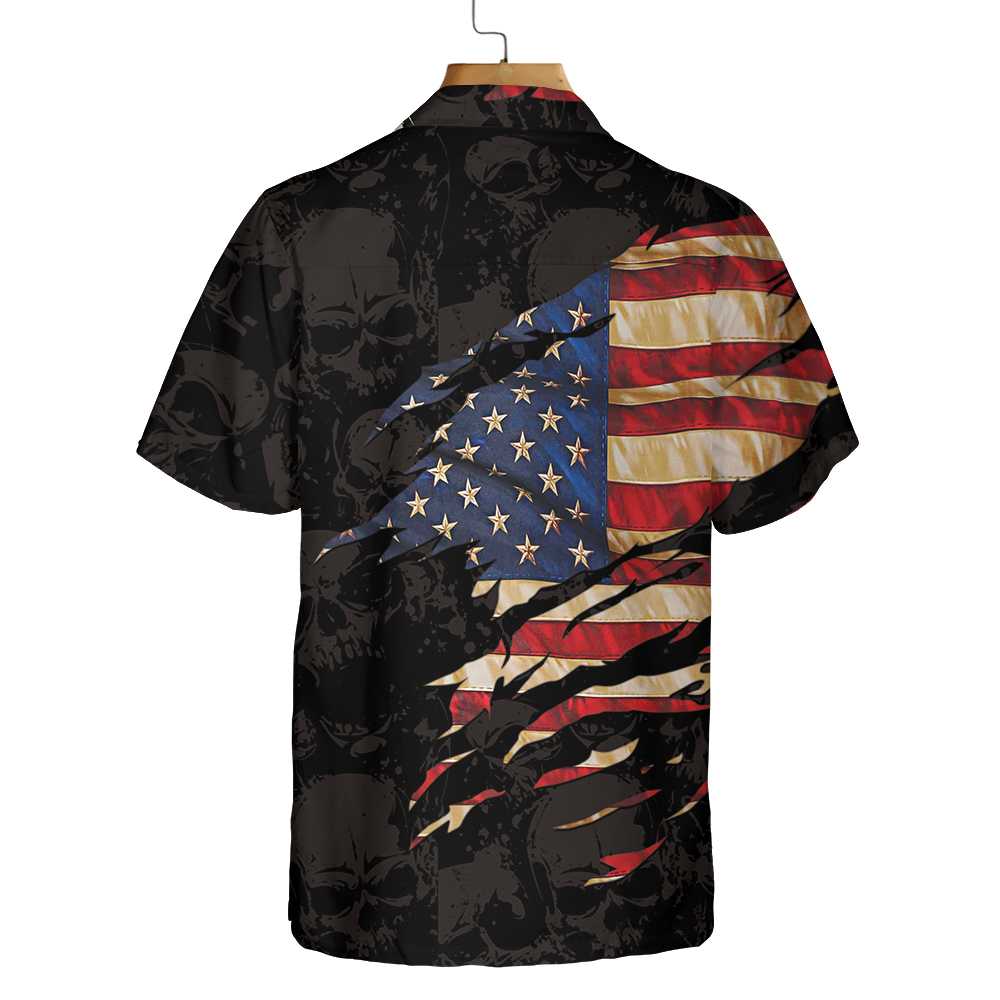 Fire Hell Rider Skull Biker Wings Motorcycle Hawaiian Shirt, Best Gift For Bikers