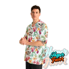 Tropical Flower Skull Pattern For Men, For Woman Hawaiian Shirt - HYPERFAVOR