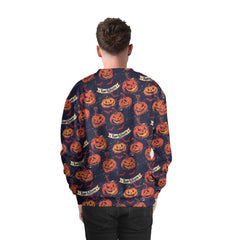 Fun Pumpkins Halloween,Trick Pumpkin Pattern For Men, For Woman Sweatshirt - HYPERFAVOR