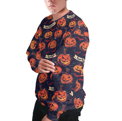 Fun Pumpkins Halloween,Trick Pumpkin Pattern For Men, For Woman Sweatshirt - HYPERFAVOR