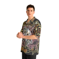 Cartoon Halloween Illustration Frame Of Diverse Evil Baseball Jersey