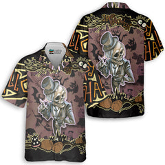 Cartoon Halloween Illustration Frame Of Diverse Evil Baseball Jersey