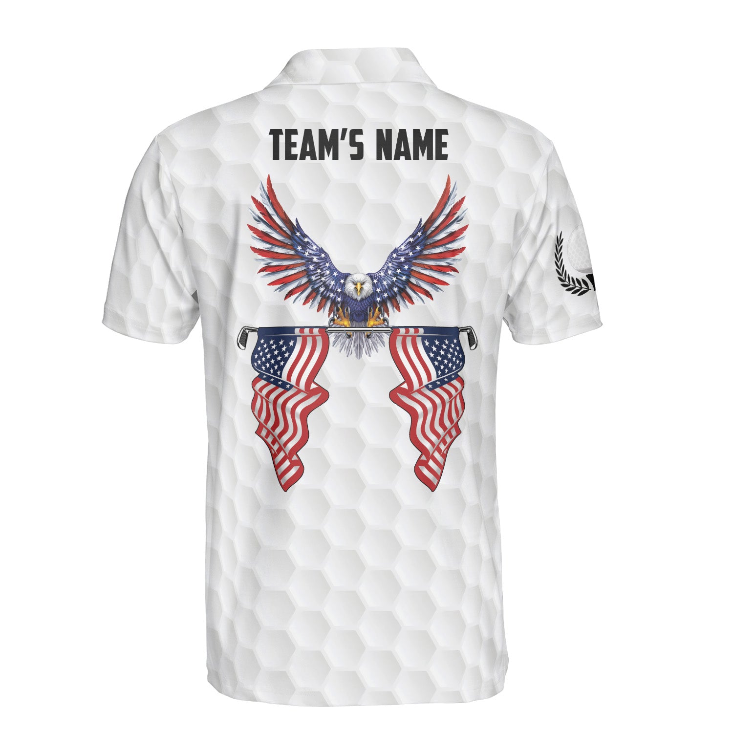 Golf Team Spirit Polo Shirt Custom Patriotic Golf Shirt for Teams