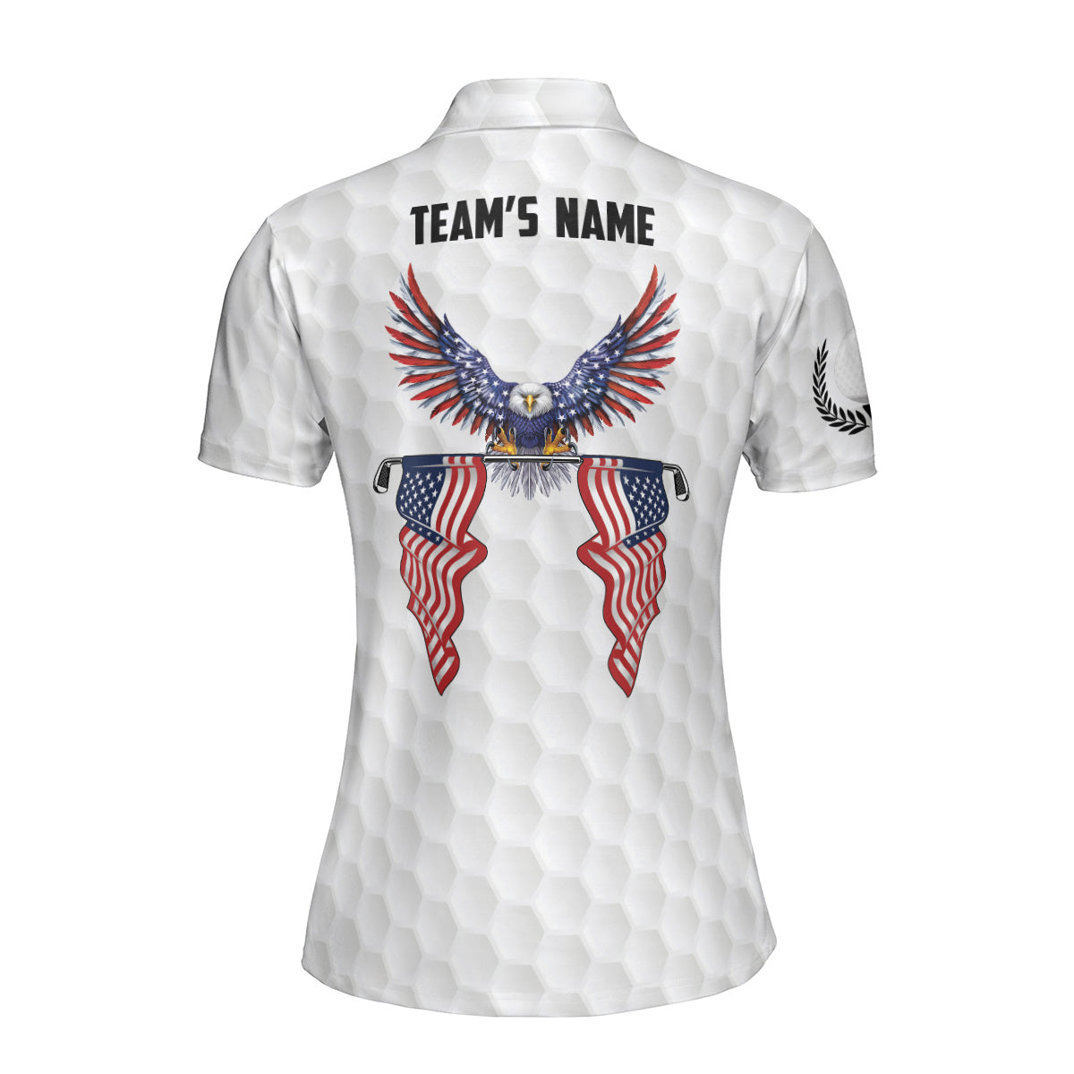 Golf Team Spirit Polo Shirt Custom Patriotic Golf Shirt for Women