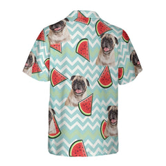 HYPERFAVOR Watermelon Pattern Custom Hawaiian Shirt With Pet Face