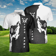 HYPERFAVOR Custom Skull Dart Premium Polo Shirt For Team