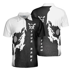 HYPERFAVOR Custom Skull Dart Premium Polo Shirt For Team