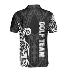 HYPERFAVOR Personalized Tribal Skull Golf Polo Shirt