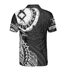HYPERFAVOR Personalized Tribal Tattoo Black Version Golf Polo Shirt For Men