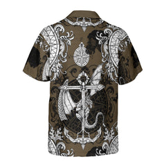 HYPERFAVOR Dragon Skull Gothic Style Hawaiian Shirt