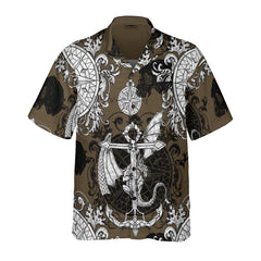 HYPERFAVOR Dragon Skull Gothic Style Hawaiian Shirt