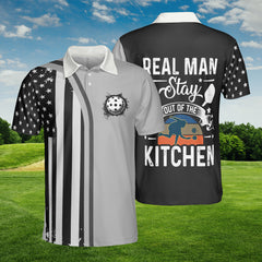 HYPERFAVOR Real Man Stay Out Of The Kitchen Pickleball Polo Shirt