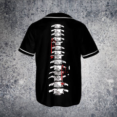 HYPERFAVOR Halloween Skeleton With Heart Costume Baseball Jersey