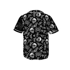 HYPERFAVOR Horror Skull Pattern Personalized Baseball Jersey