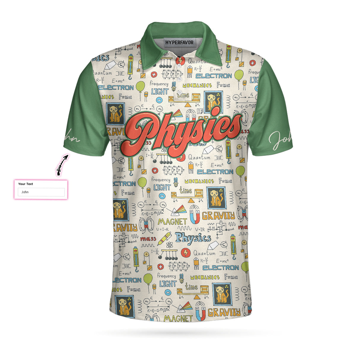 I Am A Physics Teacher Custom Polo Shirt