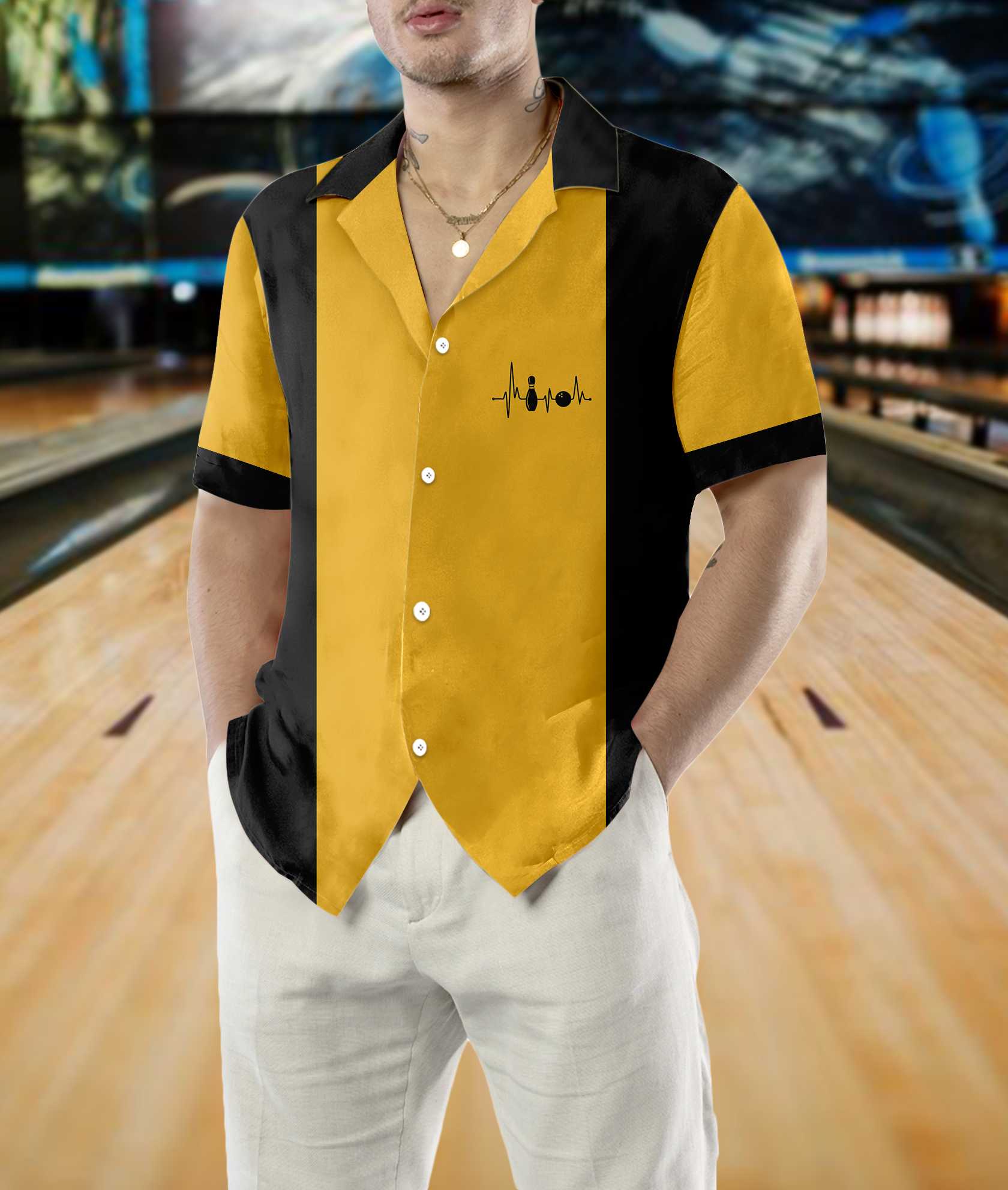 I Go Bowling Because I Like It Not Because I'm Good At It Bowling Hawaiian Shirt