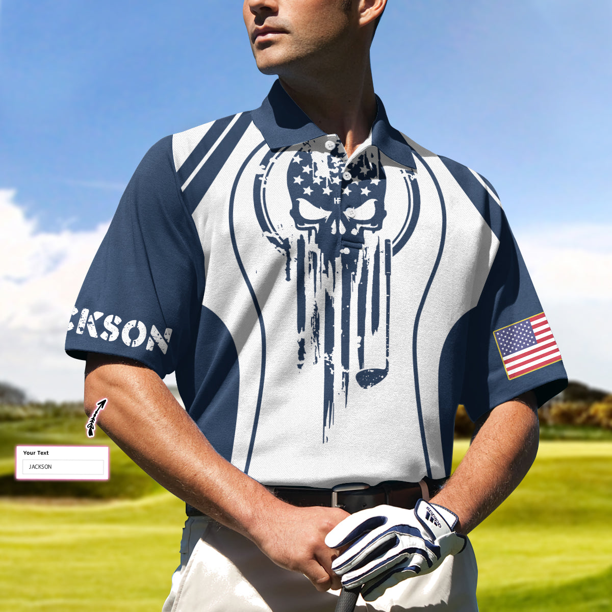 I Got A Hole In One Golf Custom Polo Shirt, Personalized Skull Golf Shirt For Men - Hyperfavor