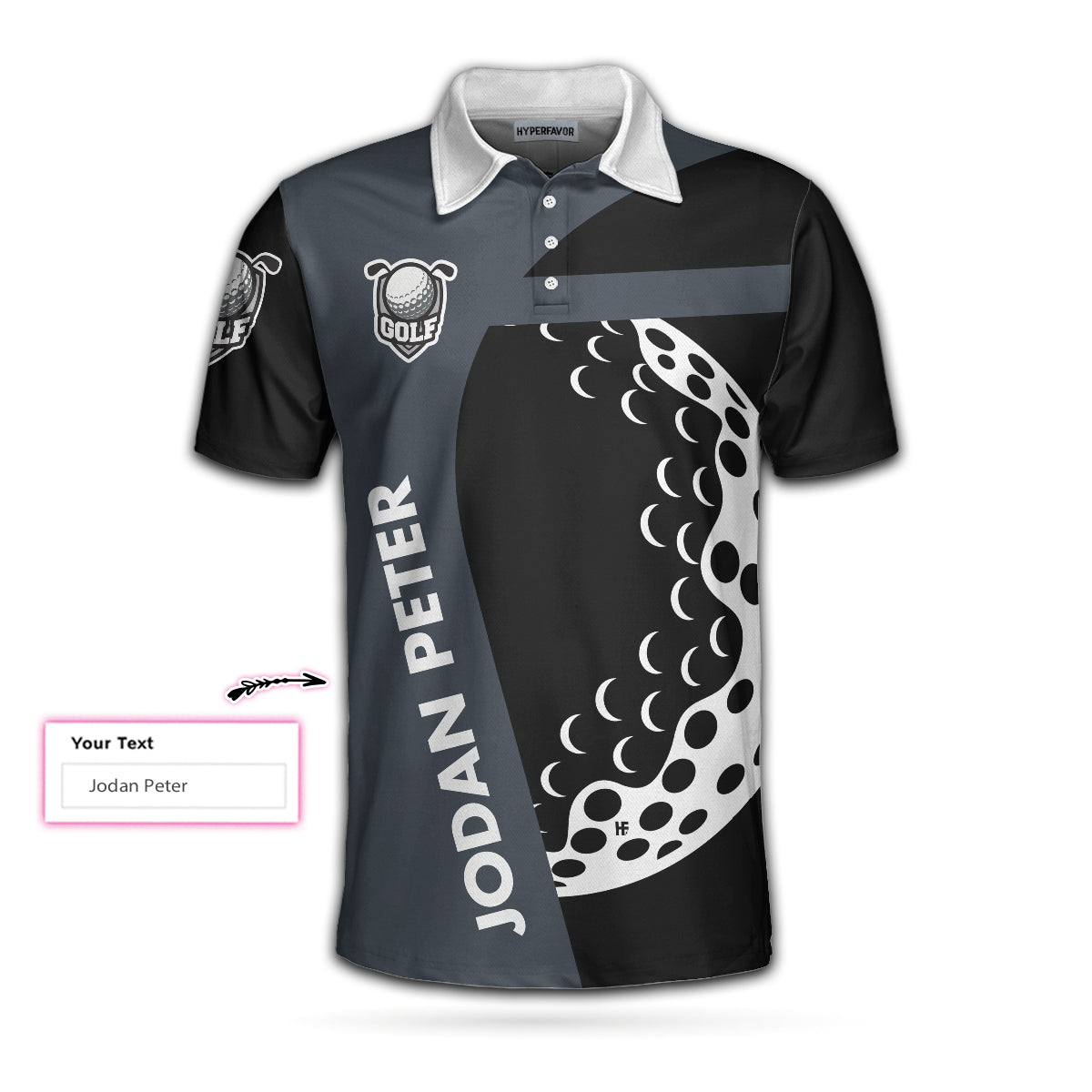 I Play Golf Because I Love It Shirt For Men Custom Polo Shirt, Customized Golf Gift For Male Golfers