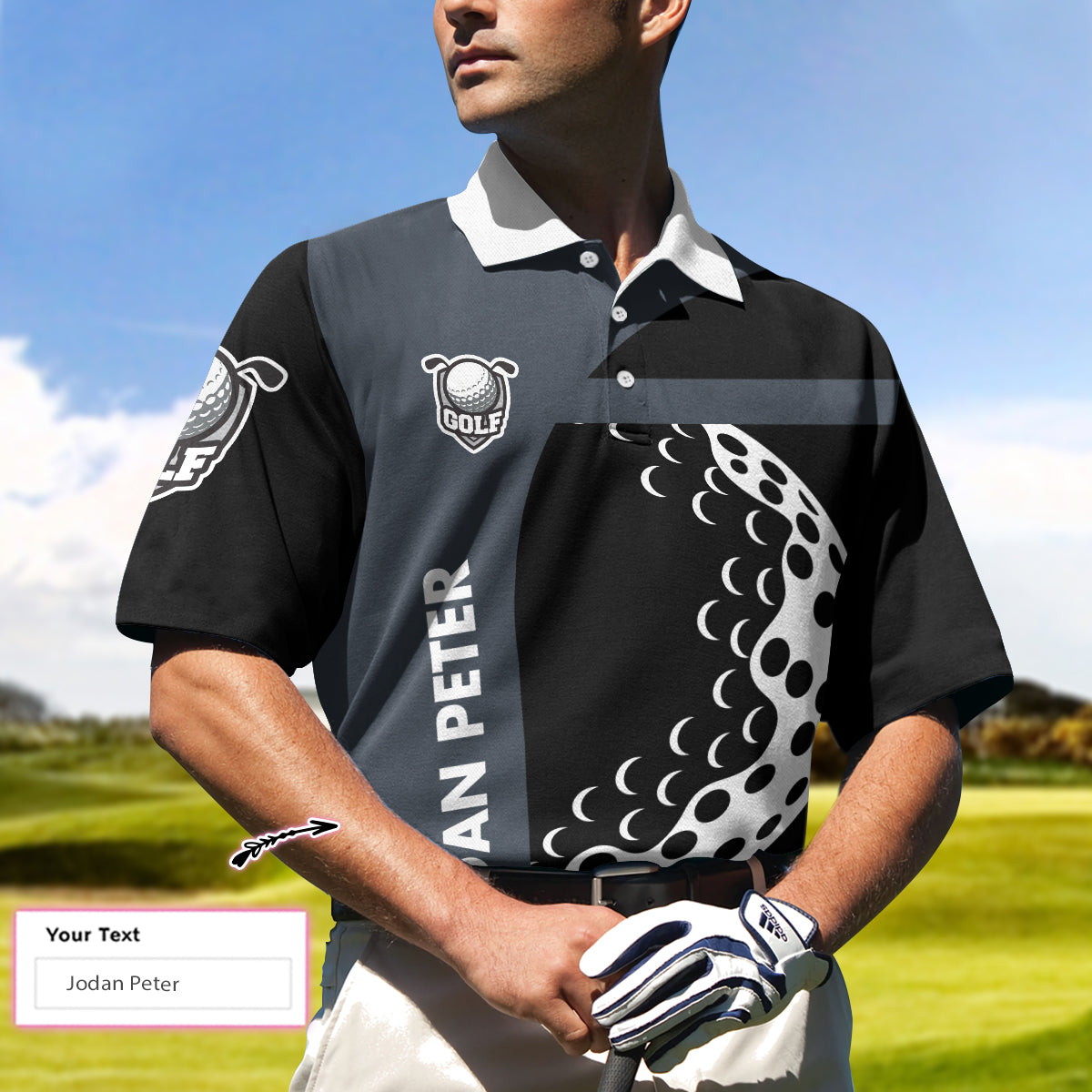 I Play Golf Because I Love It Shirt For Men Custom Polo Shirt, Customized Golf Gift For Male Golfers