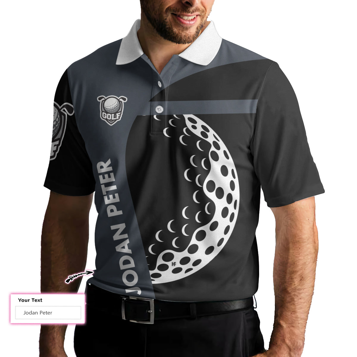 I Play Golf Because I Love It Shirt For Men Custom Polo Shirt, Customized Golf Gift For Male Golfers