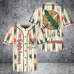 Oklahoma Flag State Baseball Jersey - HYPERFAVOR