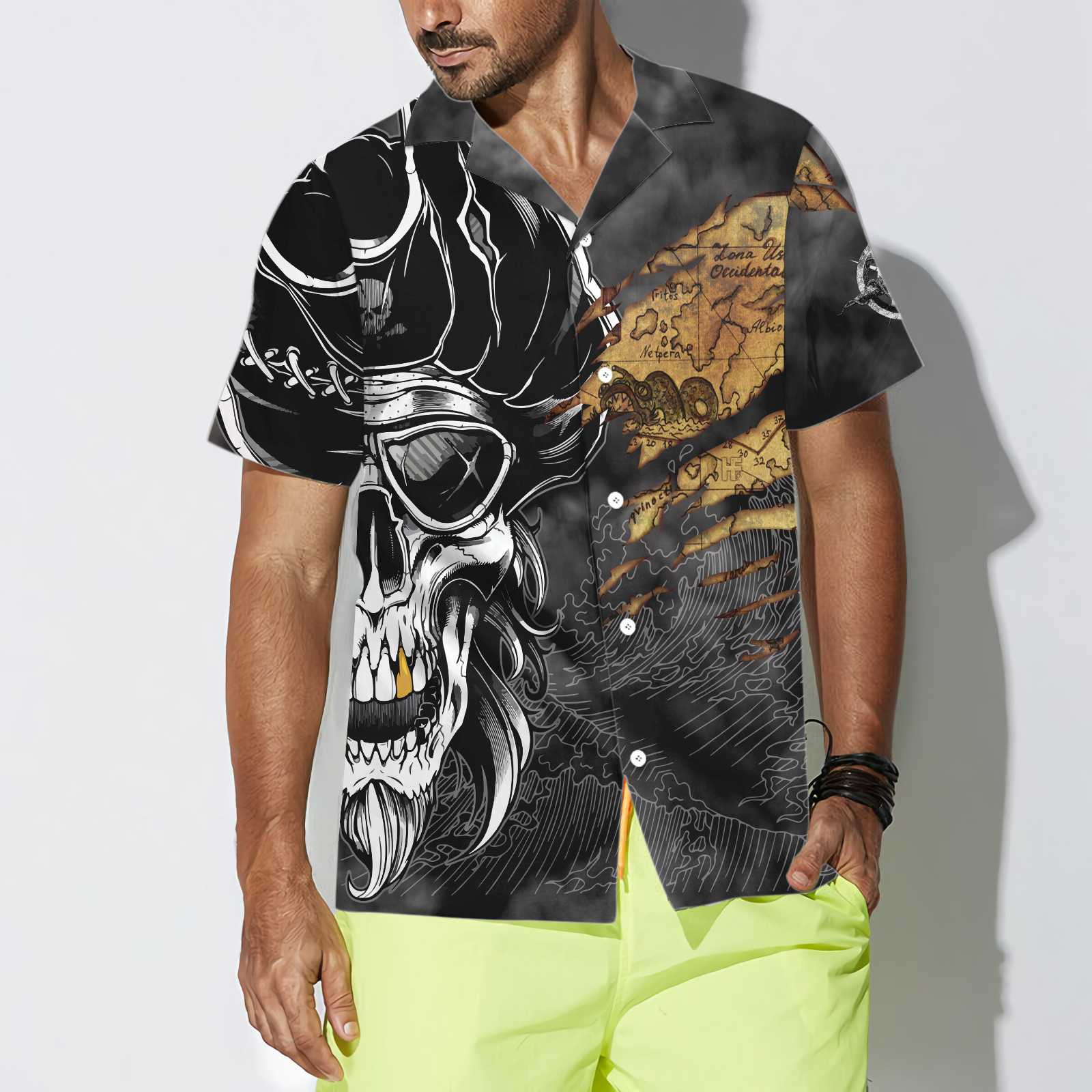 Pirates Skull Hawaiian Shirt