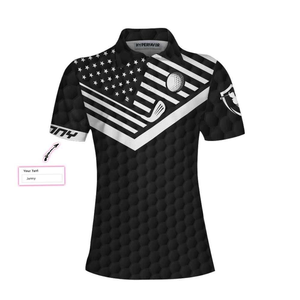Swing Swear Drink Repeat Custom Short Sleeve Women Polo Shirt