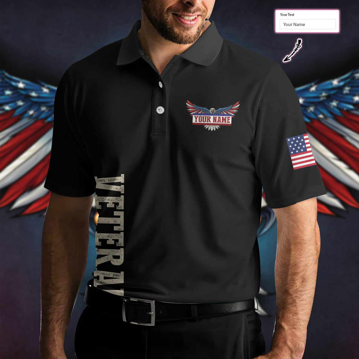 The US Veteran We Went Anyway Custom Polo Shirt, Personalized Gift Idea For Veterans, American Flag Polo Shirt - Hyperfavor