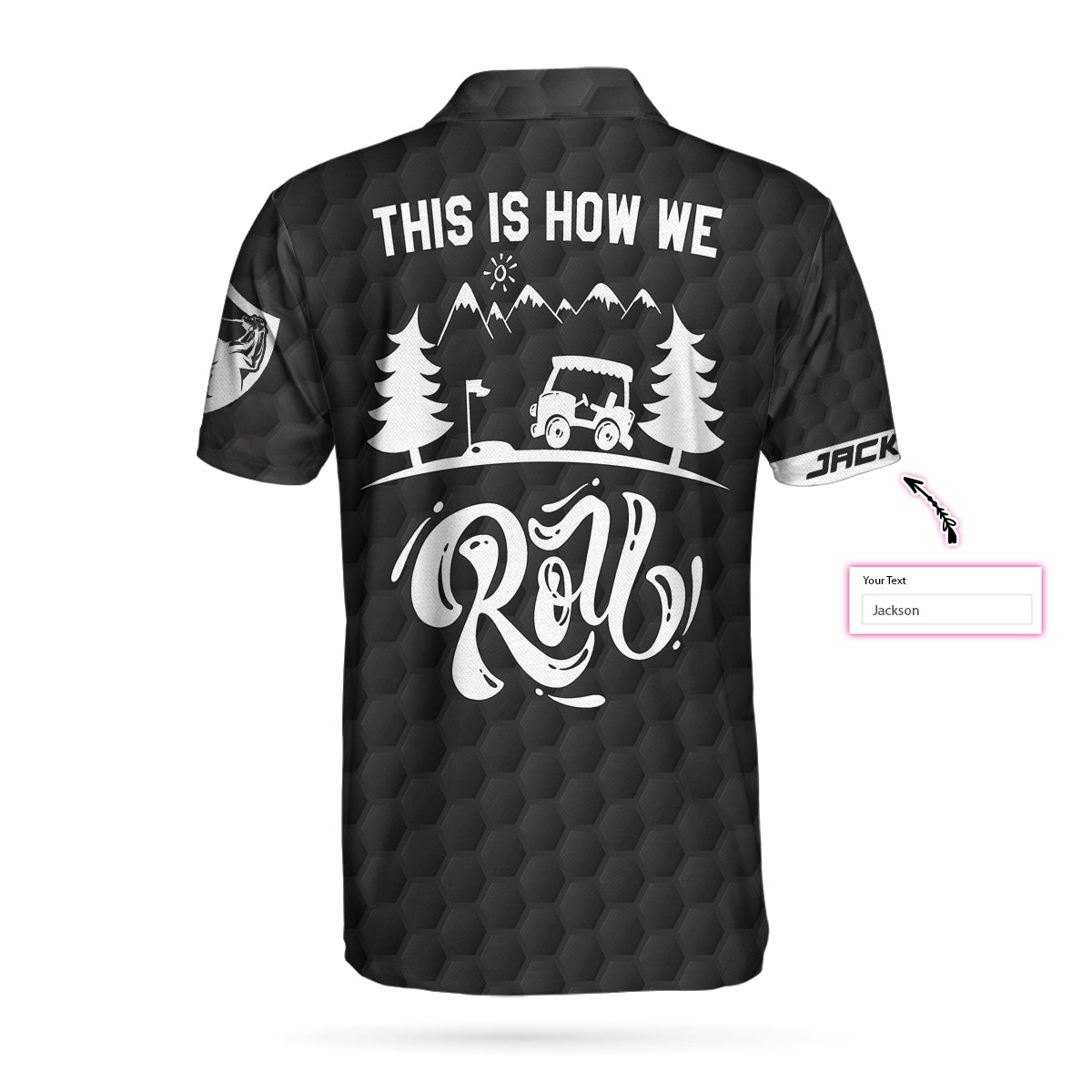 This Is How We Roll Custom Polo Shirt, Personalized Black American Flag Polo Shirt, Camping Shirt For Men