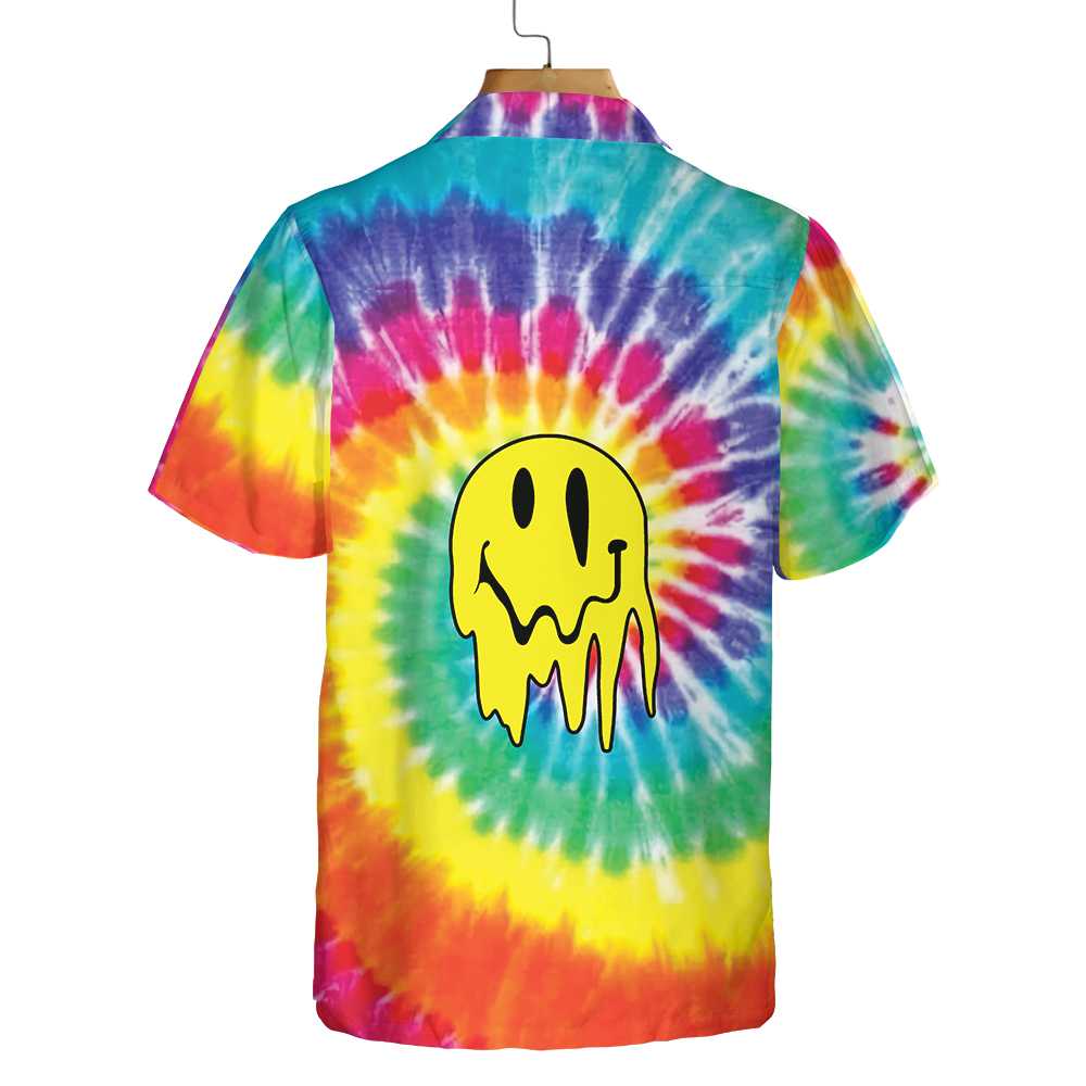 Trippy Hippie Rainbow Tie Dye Hippie Hawaiian Shirt, Unique Hippie Shirt For Men And Women