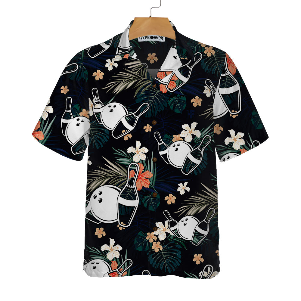 Tropical Bowling Hawaiian Shirt, Funny Bowling Shirt, Best Gift For Bowling Lovers