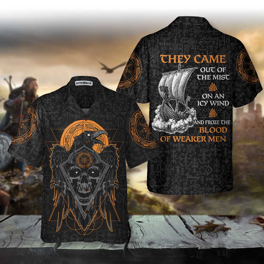 Viking They Came Out Of The Mist Viking Hawaiian Shirt, Viking Shirt Gift For Men And Women