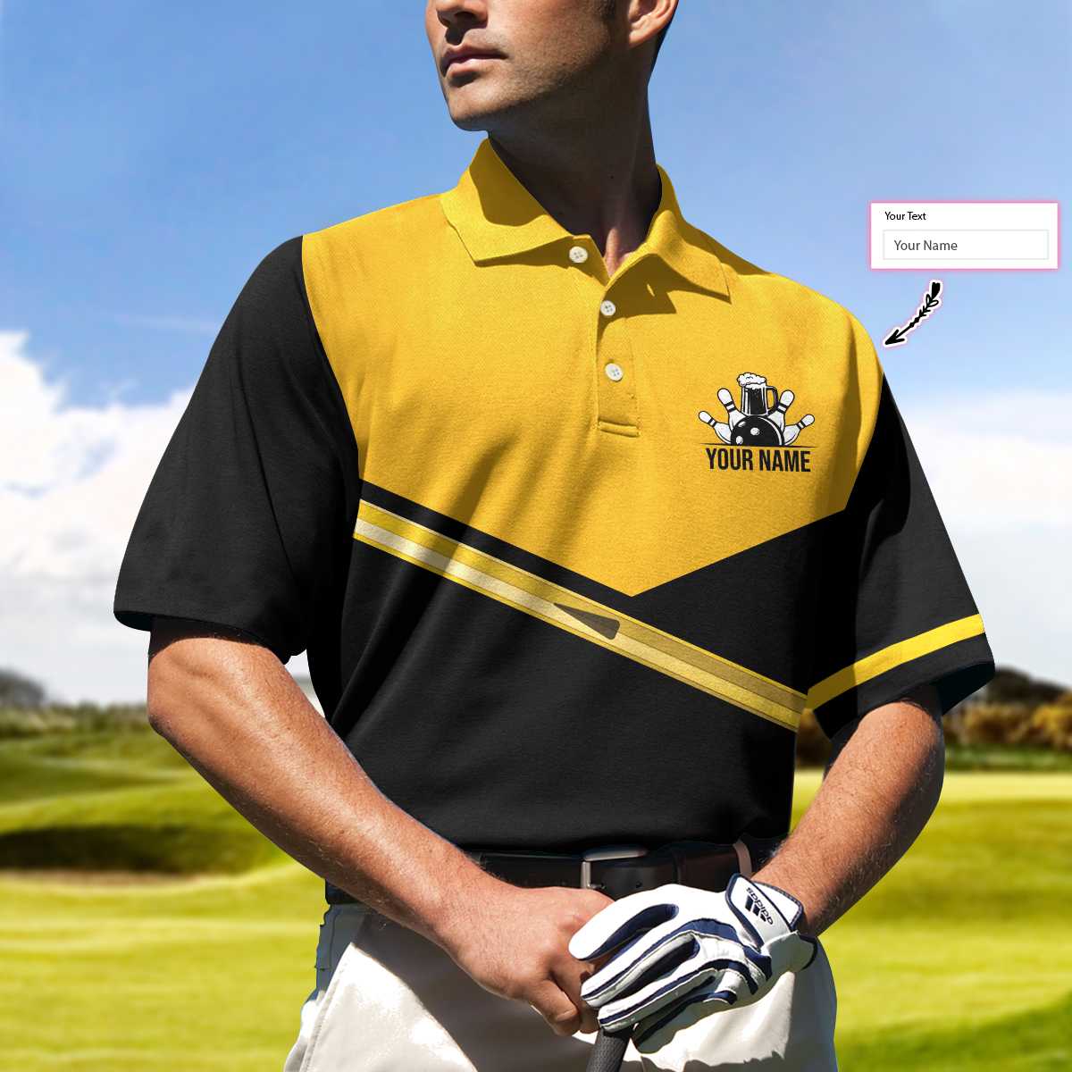 Weekend Forecast Bowling With A High Chance Of Drink Custom Polo Shirt, Personalized Bowling Shirt For Beer Lovers