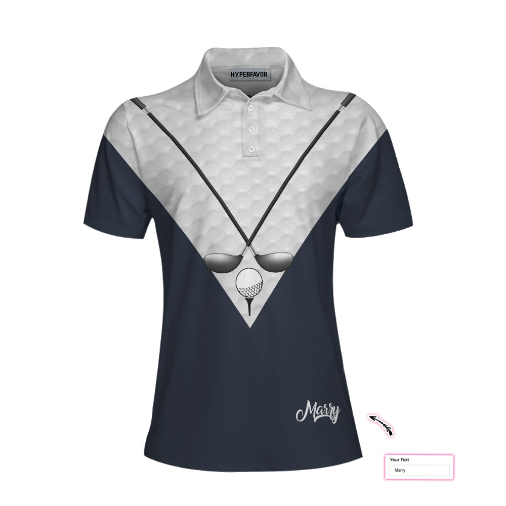 You Say Girls Can't Golf I Say Watch Me Custom Short Sleeve Women Polo Shirt, Personalized Golf Club Shirt