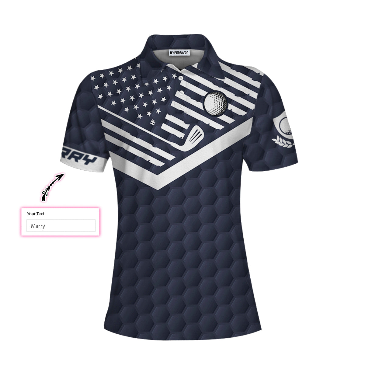 Your Hole Is My Goal Golf Custom Short Sleeve Women Polo Shirt - Hyperfavor