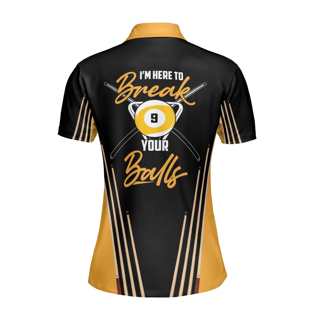 Billiard Champion Polo Shirt Custom Nine Ball Pool Shirt for Women