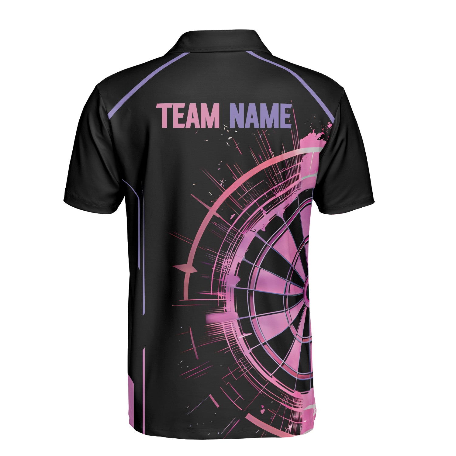 Custom Dart Team Polo Shirt – Personalized Dartboard Design