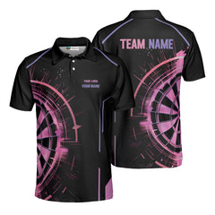 Custom Dart Team Polo Shirt – Personalized Dartboard Design