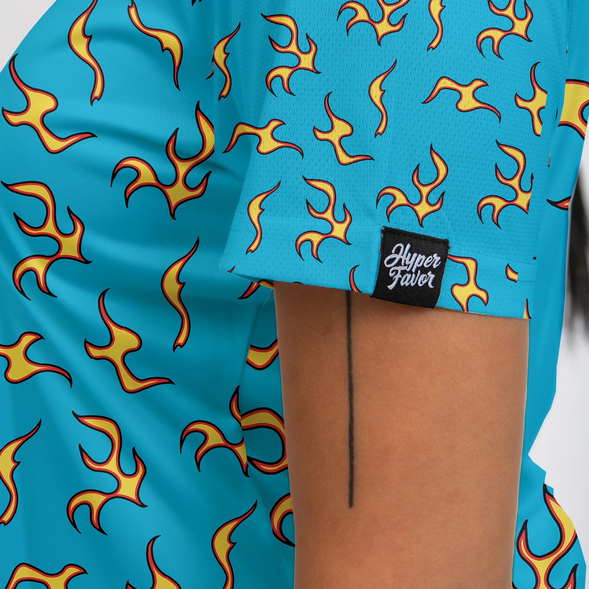 Golf Wang Inspired Flame Polo Shirt for Women, Stylish Streetwear Golf Polo